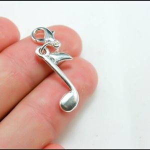 Clip On music notes charms planner charms Zipper pull bracelet pendants